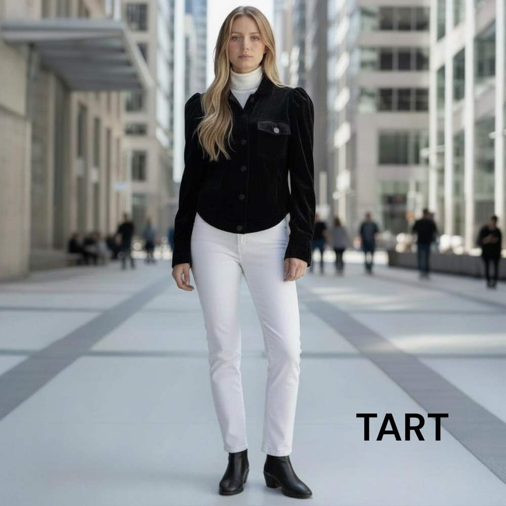 TART SOFT VELOUR BLACK JACKET s